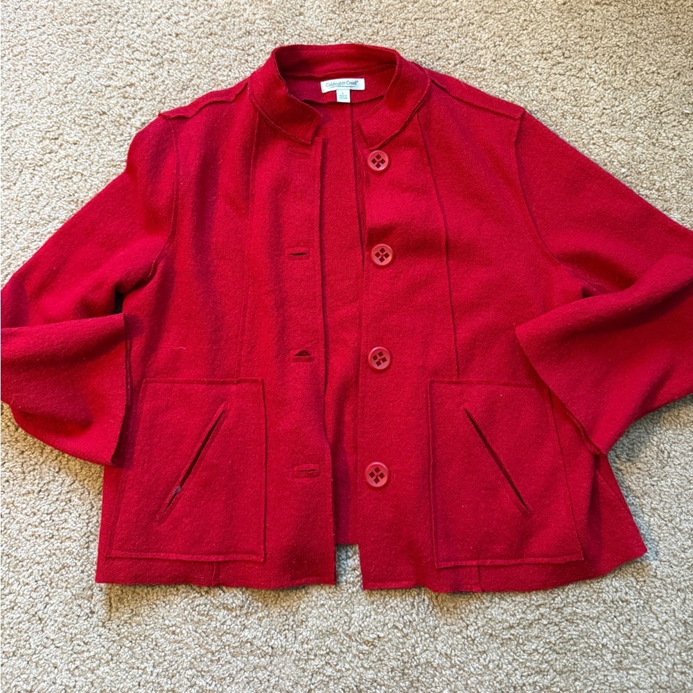 Red Button Up Jacket - image 1